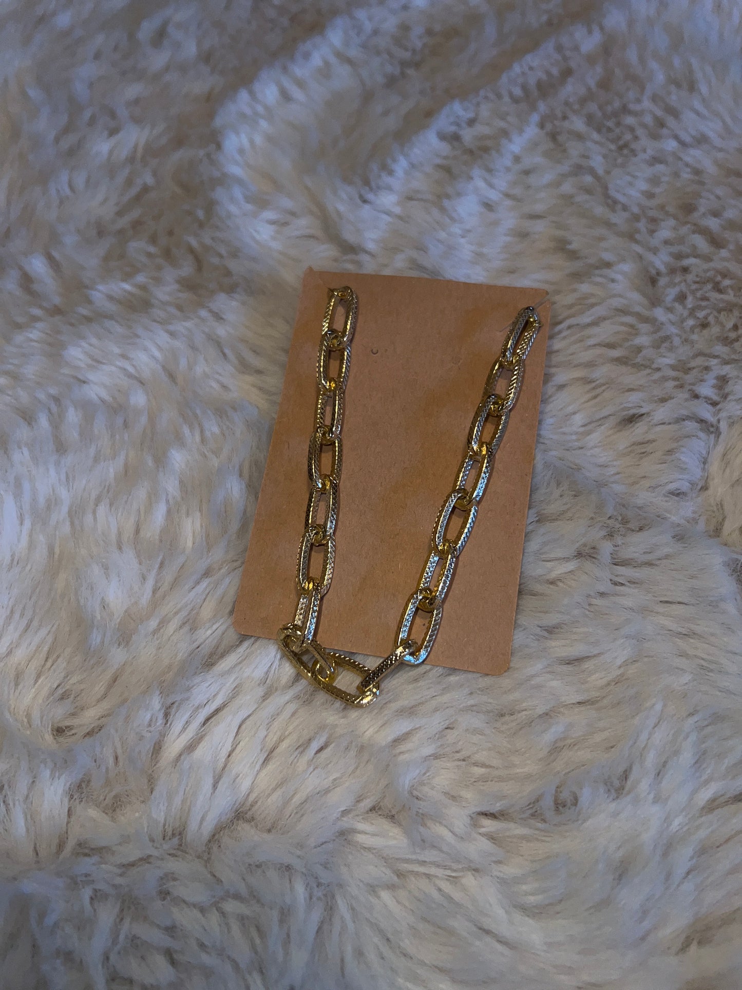 Gold chunky Hat Chain